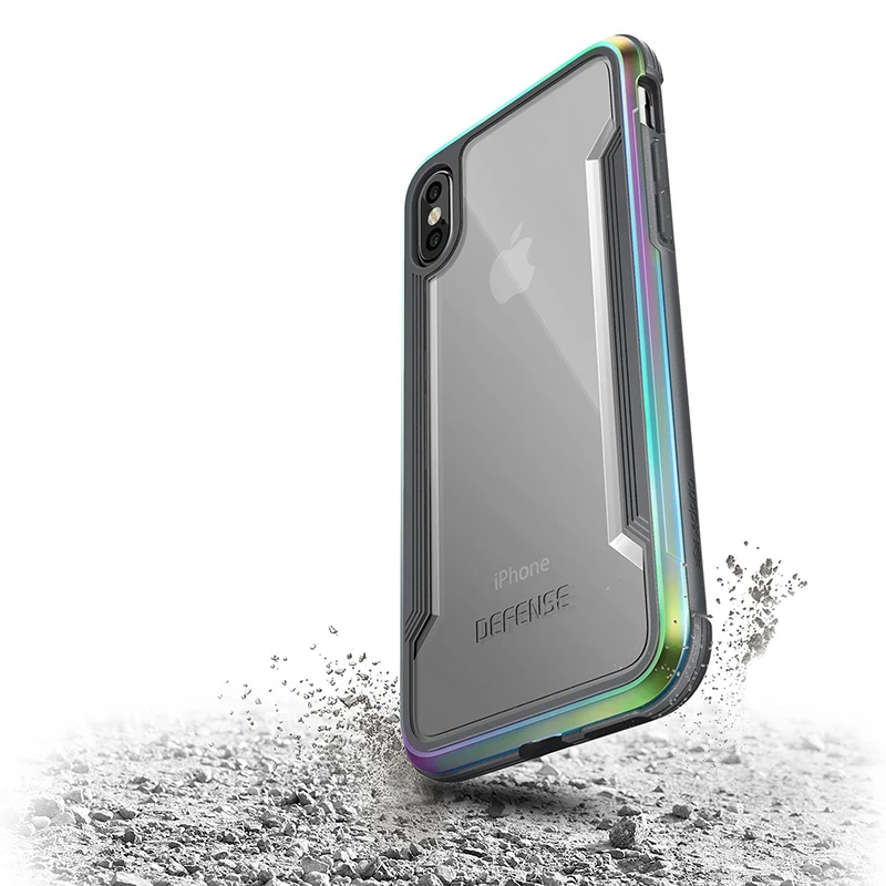 X-Doria защитный чехол для телефона iPhone Xs Max iPhone X XR Armor Cover алюминиевые крепления металлический противоударный жесткий чехол