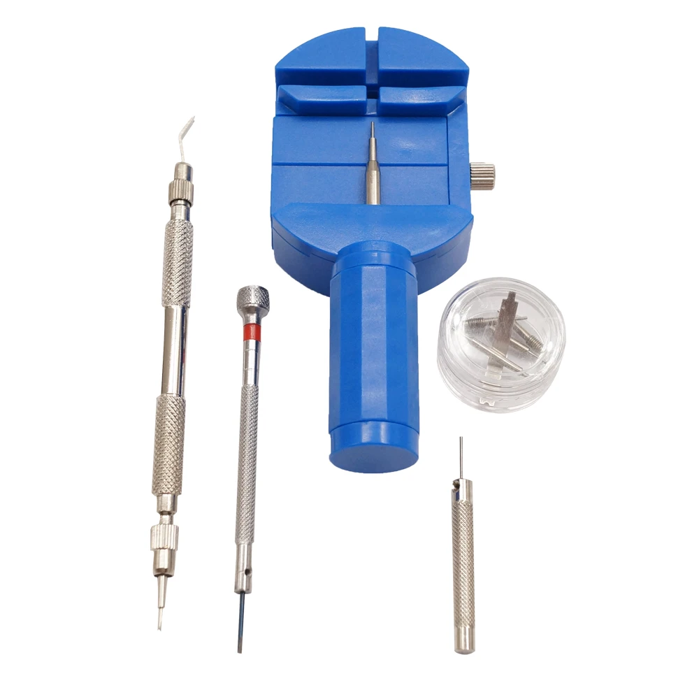 Watch Band Strap Link Pin Quality Repair Tools Kit Blue Luxury Watch