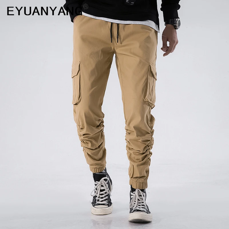EYUANYANG джоггеры брюки мужские уличные карго Pantalon Homme хип-хоп спортивные штаны