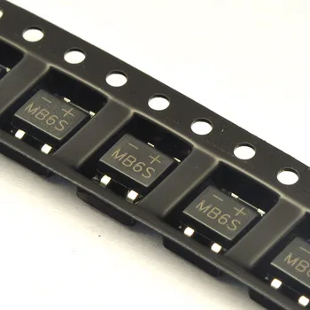 

2019 1000pcs SMD MB6S 0.5A 600V Single Phases Diode Rectifier Bridge SOP-4