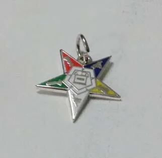 

Free Shipping 10pcs 3/4" Masonic Mason Chapter Eastern Star Charm Jewelry