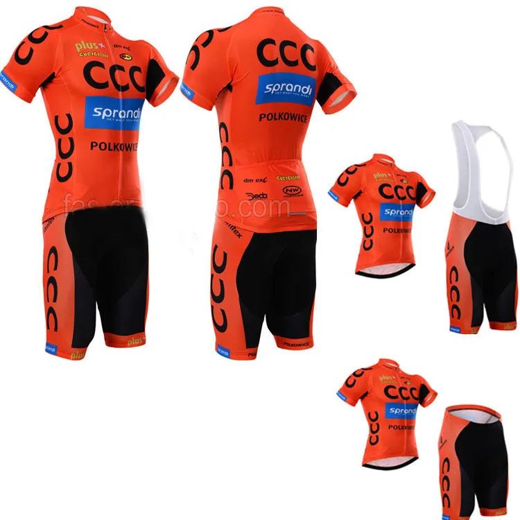 Top quality pro team 2015 ccc abbigliamento ciclismo ciclismo maniche corte  jersey + bib shorts set vestito per andare in bicicletta|shorts  fabric|shorts brandshorts mens - AliExpress