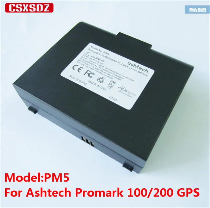 Новый литий ионный аккумулятор 3 6 В 6600 мАч PM5 для ASHTECH Promark 100 и 200 ProMark 5 GPS|Кабели