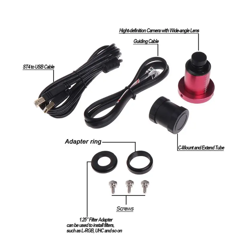  1Set Astro Telescope Eyepiece Color Camera Lens 1280*960 for Guiding Planetary Astronomical Monocul