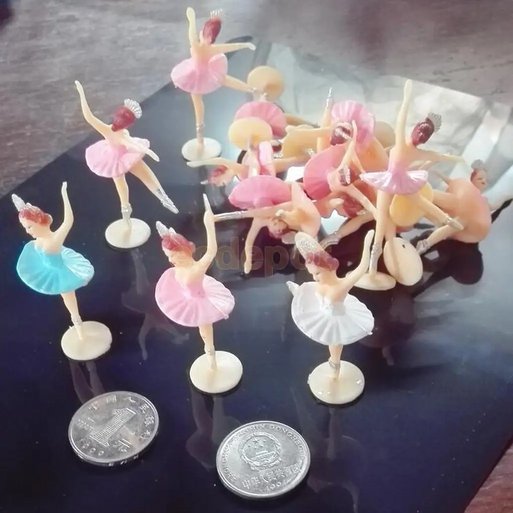 Magideal 12 Pcs Little Ballerina Mini Ballet Girl Baby Shower Favors