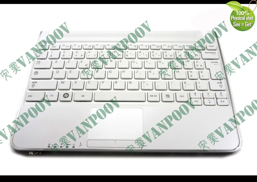 AZERTY Французский Клавиатура ноутбука с palmrest(+ Динамик) для Samsung NP-N210 N220 с Рамки FR клавир версия-ba75-02431b