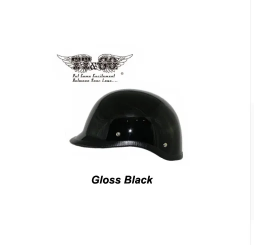 Японский Томпсон TT& CO летний Круизный мотоциклетный шлем Ретро шлем мотоциклетный шлем жокейский полушлем высокого качества - Цвет: bright black