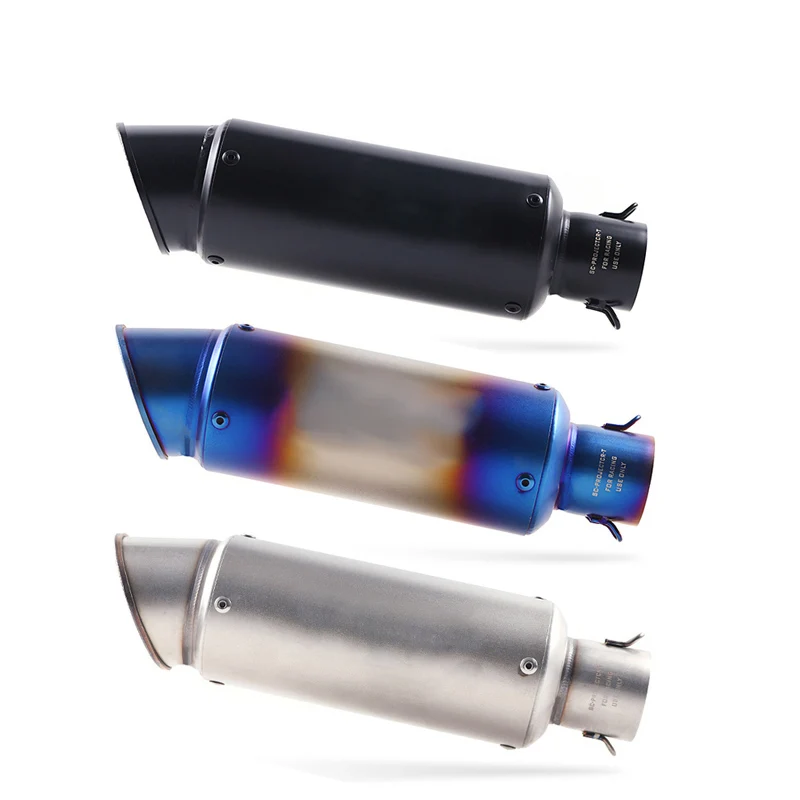 Llena de la motocicleta sistema de Escape silenciador de Escape antideslizante para YAMAHA XG250 XT250 modificado póngase en contacto con medio tubo adaptador de conexión
