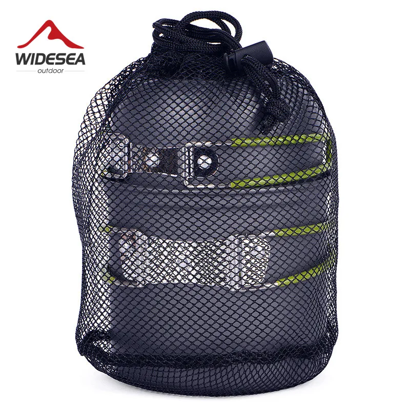 Utensilios de cocina de Camping ultraligeros juego de vajilla para exteriores senderismo Picnic Backpacking Camping vajilla olla Pan 1-2 personas