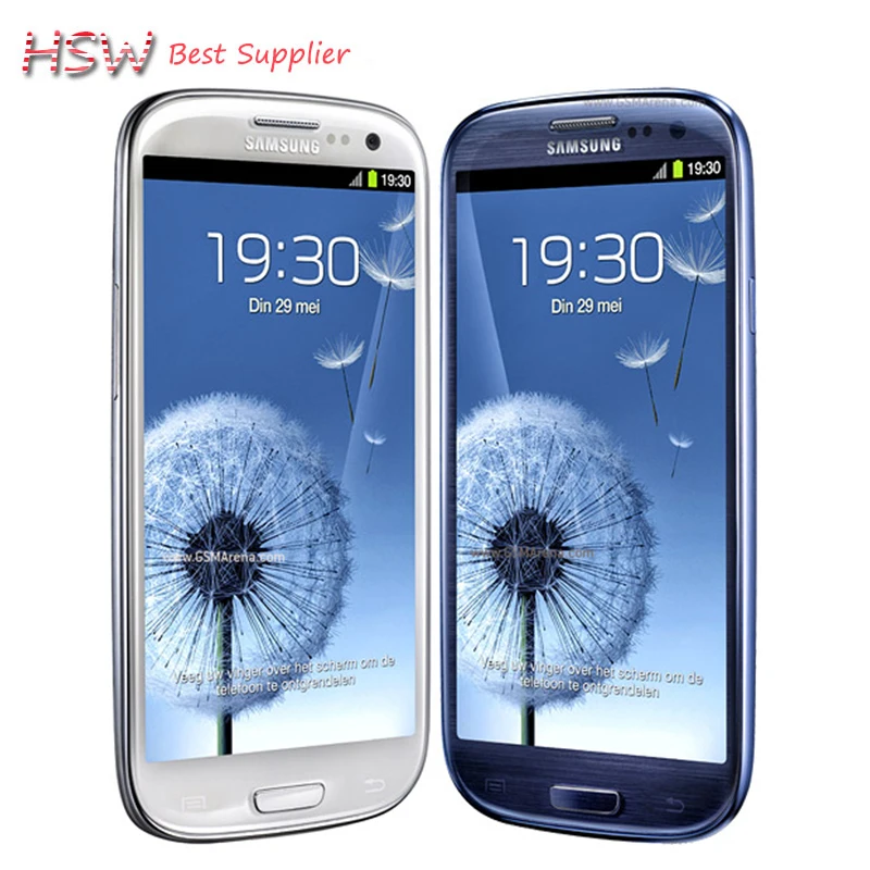 

Unlocked Original Samsung Galaxy S3 i9300 Cell phone Quad Core 8MP Camera NFC 4.8'' GPS Wifi 3G Phone Refurbished Refurbished