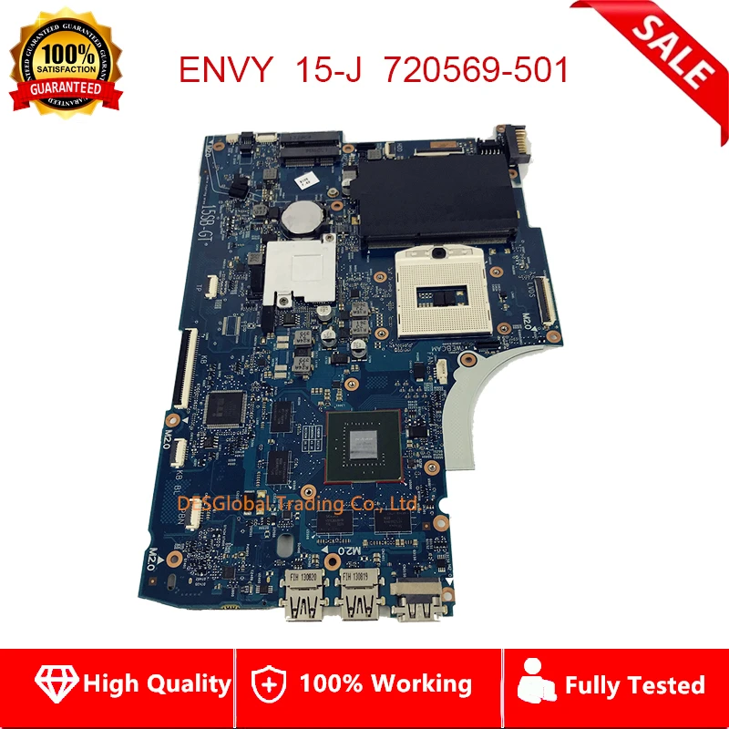 

720569-501 720569-001 Mainboard For HP Envy TouchSmart 15 15-J Laptop Motherboard PGA947 HM87 GT750M 2GB 100% Working