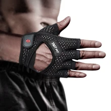 Половина палец Тренажерный зал Прихватки для мангала большой Размеры Тяжёлая атлетика Фитнес силовых тренировок спортивные перчатки дышащая анти-пот противоскольжения