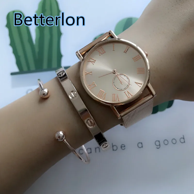 Fashion Alloy Belt Mesh Watch Unisex Women's Watches Minimalist Style Quartz Relogio Feminino Saat For Women | Наручные часы