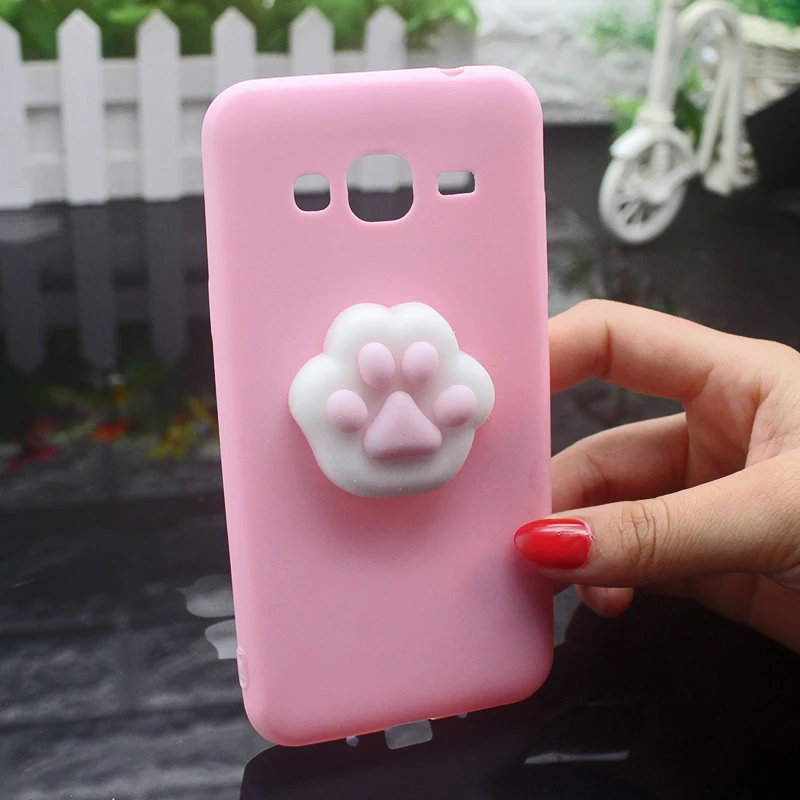 For Samsung Galaxy J3 2016 Squishy 3d Cat Case For Galaxy J3 2015 Ultra-thin Silicon TPU Soft Candy Color Back Cover phone case (15)