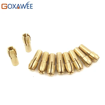 

10pcs Mini Drill Brass Collet Chuck Micro Drill Chuck Mini Drill Collet For Electric Drill Power Tool Accessories 2.4/3.2/1.5mm