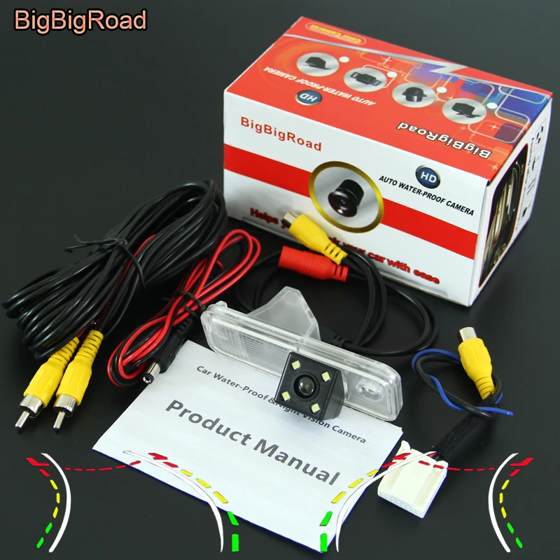 

BigBigRoad For Hyundai ix25 2014 2015 Car Intelligent Track Rear View Backup Reverse Parking Camera Connect to Original Screen