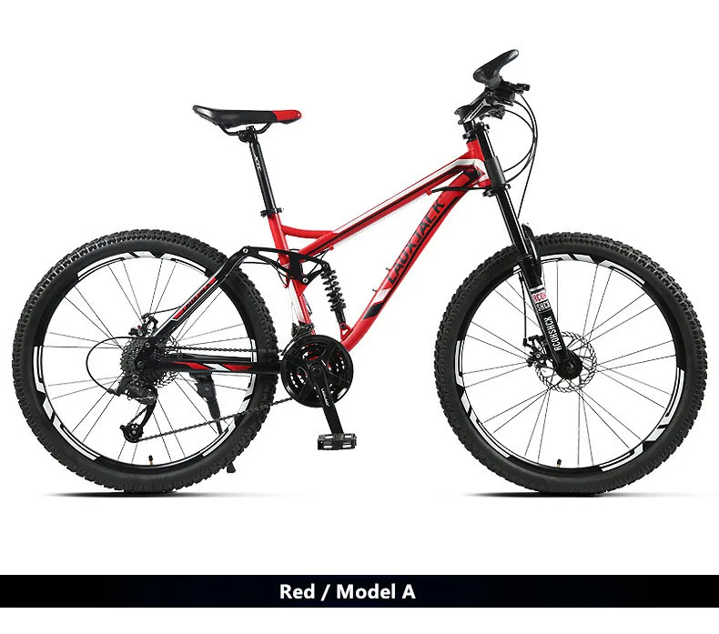 Best New Brand Mountain Bicycle Carbon Steel Soft Tail Frame Dual Disc Brake 27 Speed Suspension Front Fork Bike Downhill Bicicleta 8