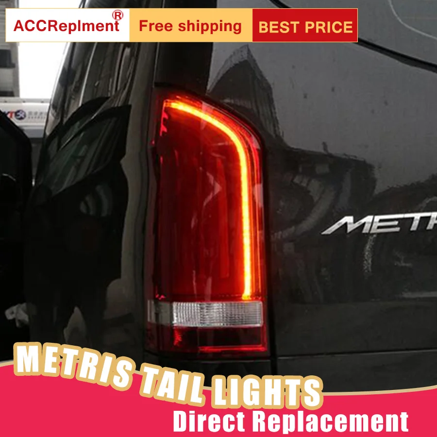 

New LED Taillights Assembly For Benz Metris V260 2016-2019 LED Rear Lamp Brake Reverse Light Rear Back Up Lamp DRL Car Taillight