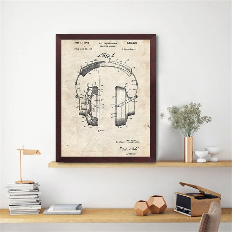 Music Recording Patents Canvas Prints