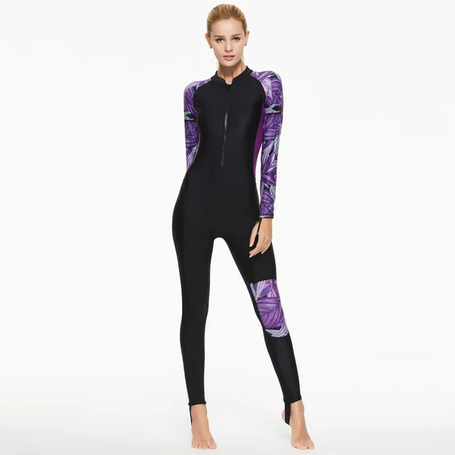 SBART женский костюм из лайкры, цельный, для подводного плавания, серфинг плавание, stinger, костюм UPF50+, облегающий гидрокостюм для дайвинга, одежда для плавания всего тела - Цвет: 1192 purple