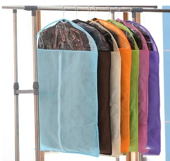 

Random Color Stylish Home Dress Clothes Garment Suit Cover Case Dustproof Bags Protector Hanging Clothing Bags