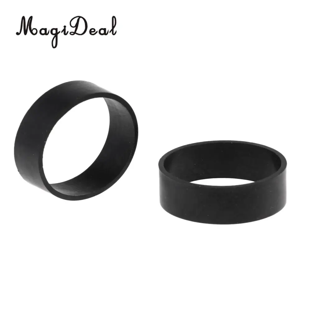 1 Pair Durable Elastic Black Rubber Loop for Technical Scuba Diving BCD Backplate Harness Webbing Keeper Retainer