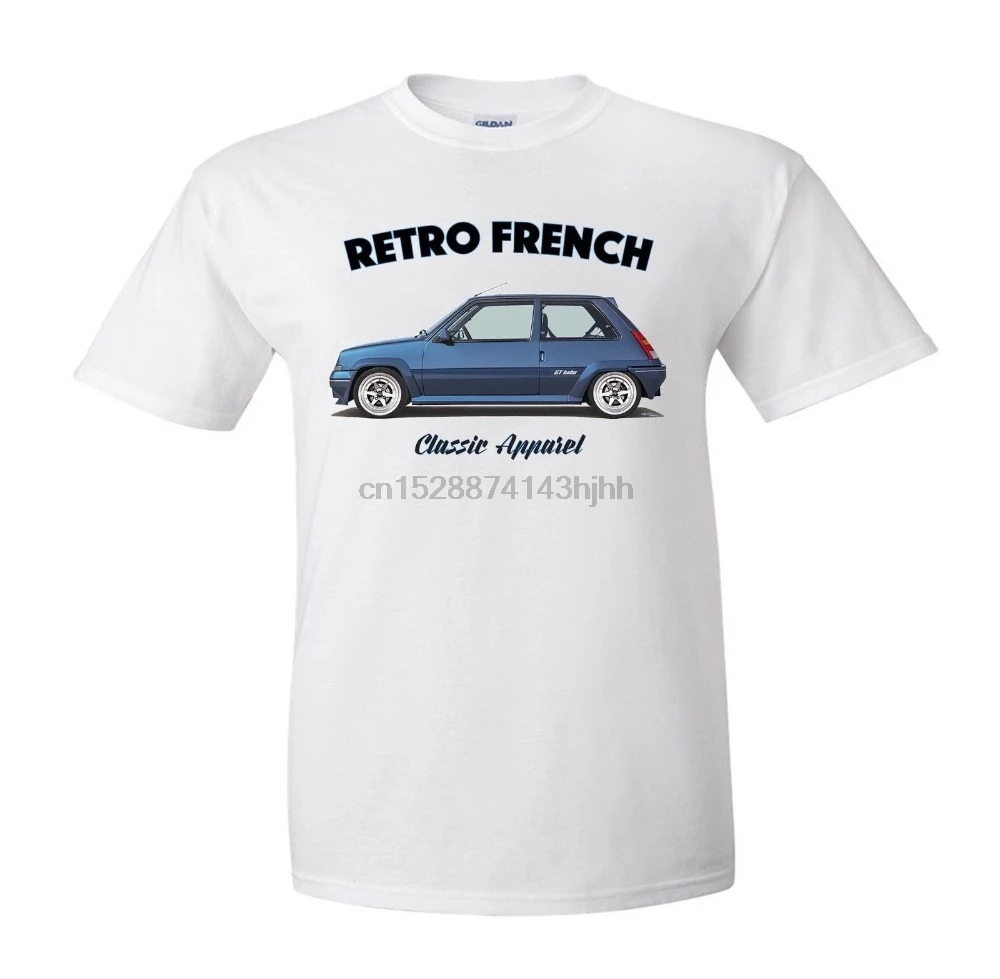 Новое поступление, мужская летняя стильная футболка RENAULT 5 GT TURBO. Ретро французский. Классических автомобилей. Модифицированный. Забавные футболки для мужчин