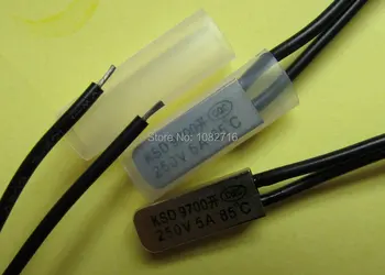 

20pcs /lot New High quality NO KSD9700 250V 5A 85C # 85 Degree normally open Thermostat Temperature Switch Bimetal Disc Control