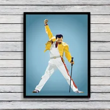 Queen Band Freddie Mercury Cartoon Wallpaper Canvas Posters Prints Wall Art Painting Decorative Picture Modern Home Decoration