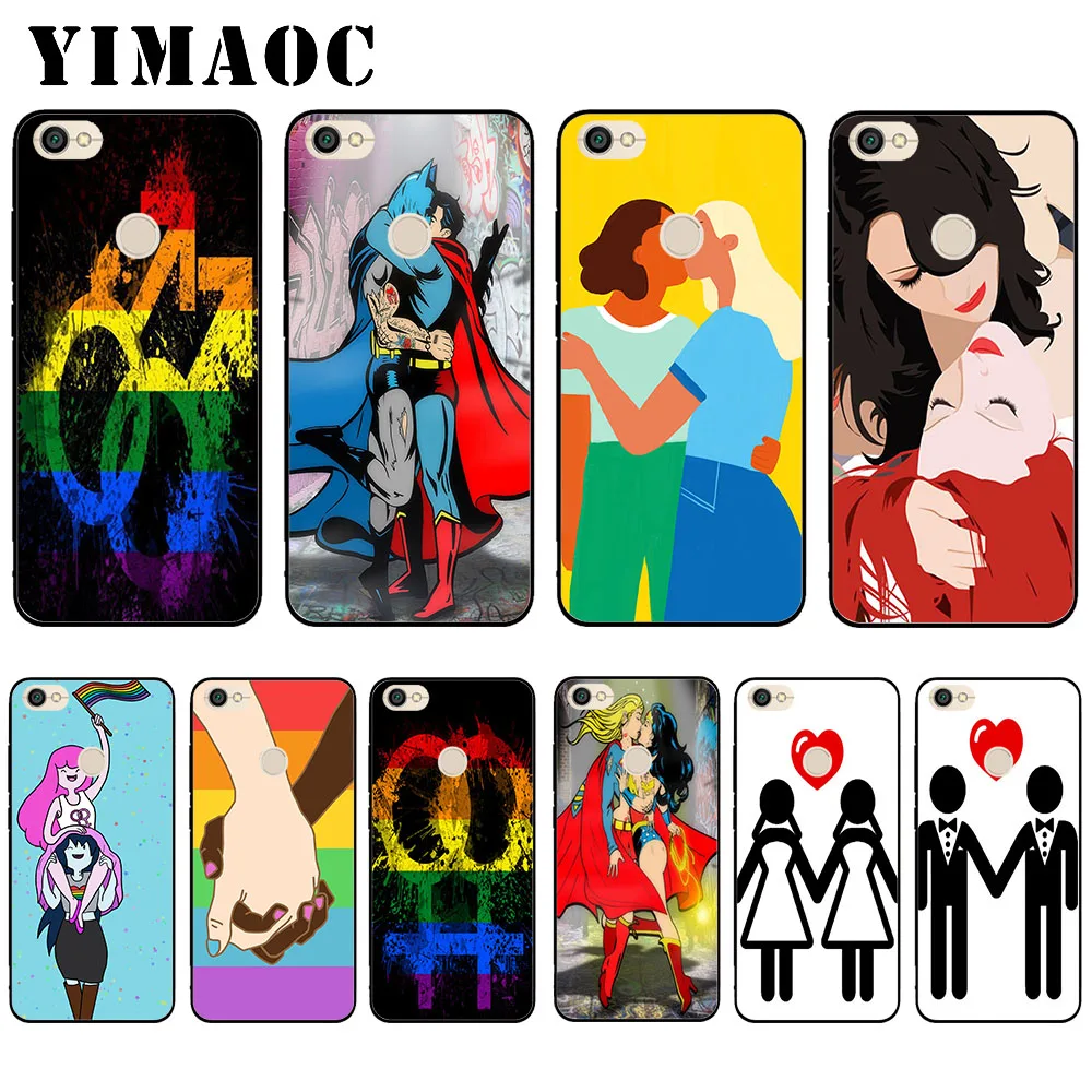 

YIMAOC Gay Lesbian Pride Art Soft Case for Xiaomi Redmi 4A Note 4X 5 Plus 5A Pro Prime