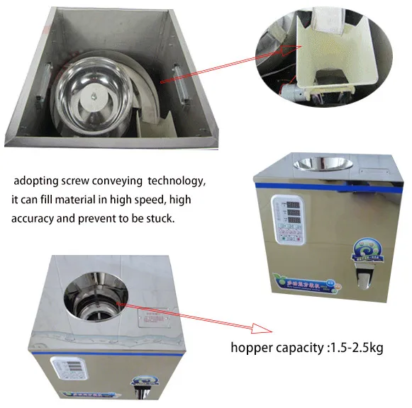Лопастный питатель гранулы заполнения и герметичная упаковка оборудования, чайный лист фасовочная взвешивающая машина