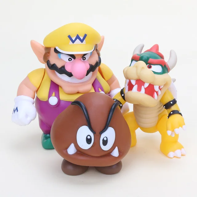 Super Mario Bros Figure Bowser Koopa Yoshi Mario & Luigi