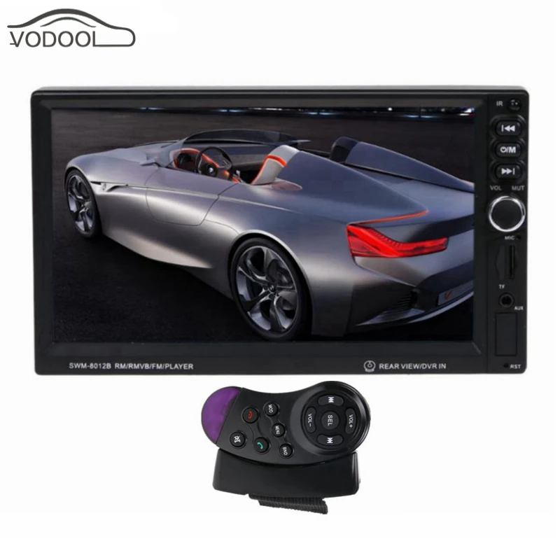 

7" HD LCD 2 Din Car MP4 MP5 Video Player Auto Parking Display Bluetooth Handsfree Remote Control Touch Screen FM Radio Autoradio