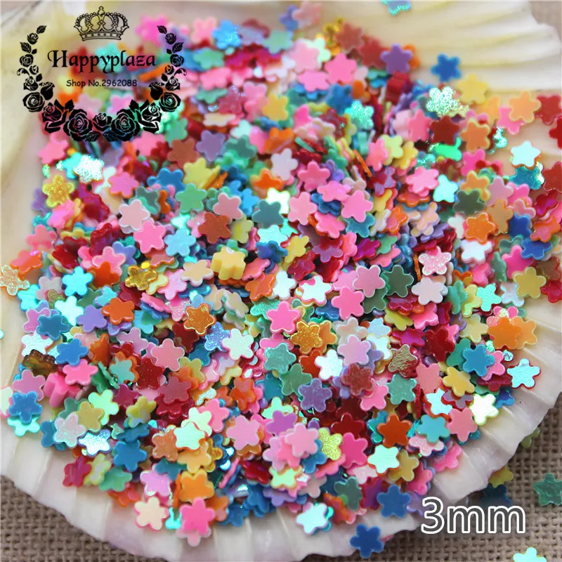 10000pcs/pack 3mm Multicolor Shiny AB Mini Flower Loose Sequins Paillettes Crafts Sewing/Nail Art DIY Accessories | Дом и сад