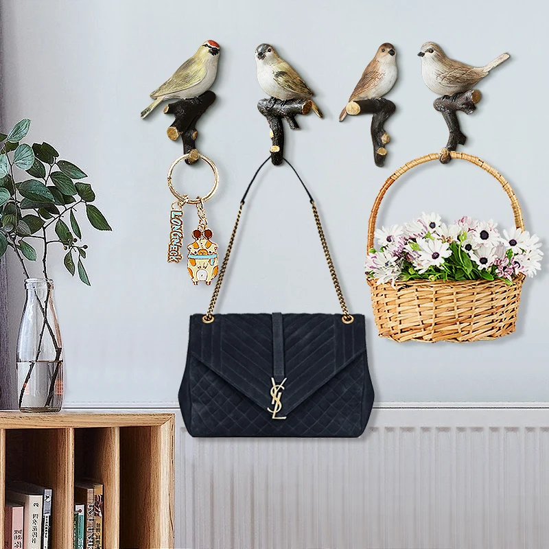 

Bird hanger Nordic wall personality creative bedroom Bird hanger wall hanging mystery wall decoration hook door hanging key rack