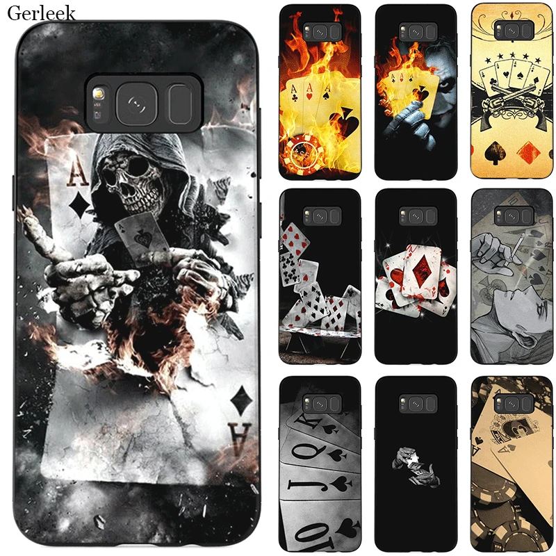 Чехол для мобильного телефона покерная игра пара Kings Art Poster Samsung A01EU US S10 20 Plus Ultra S6 7