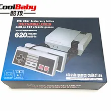 Новейшая Ретро 8 бит Классическая видеоигра консоль встроенный 620 в 1 игры PAL и NTSC семья ТВ Портативный игровой плеер двойные геймпады
