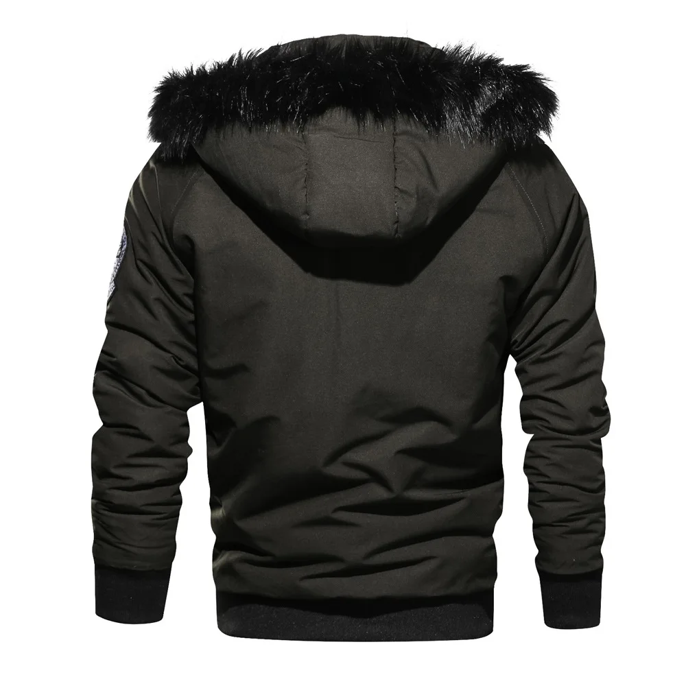 Брендовая зимняя куртка Для мужчин военные куртки армии Термальность с капюшоном куртка пилота пальто толще Повседневные Куртки