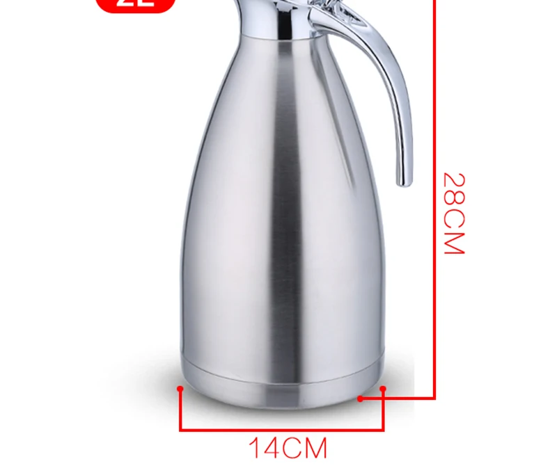 2 Liter Large Coffee Carafe Double Wall Stainless Steel Thermal Bottles Flask Tea Pot Jug With Lid Vacuum Insulated Thermos Coffee Carafe12