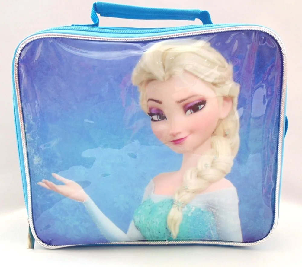 Дисней мультфильм refection сумка замороженная Эльза красивый Ланчбокс мешок барбекю на плечо открытый сумка льда