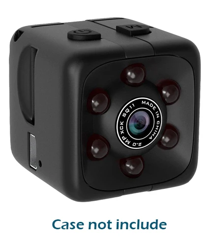 SQ11 Pro мини-камера 1080P с сенсором, портативная видеокамера для безопасности, маленькая камера, скрытая камера espia с поддержкой скрытой TFcard - Цвет: Black2 Mini Camera