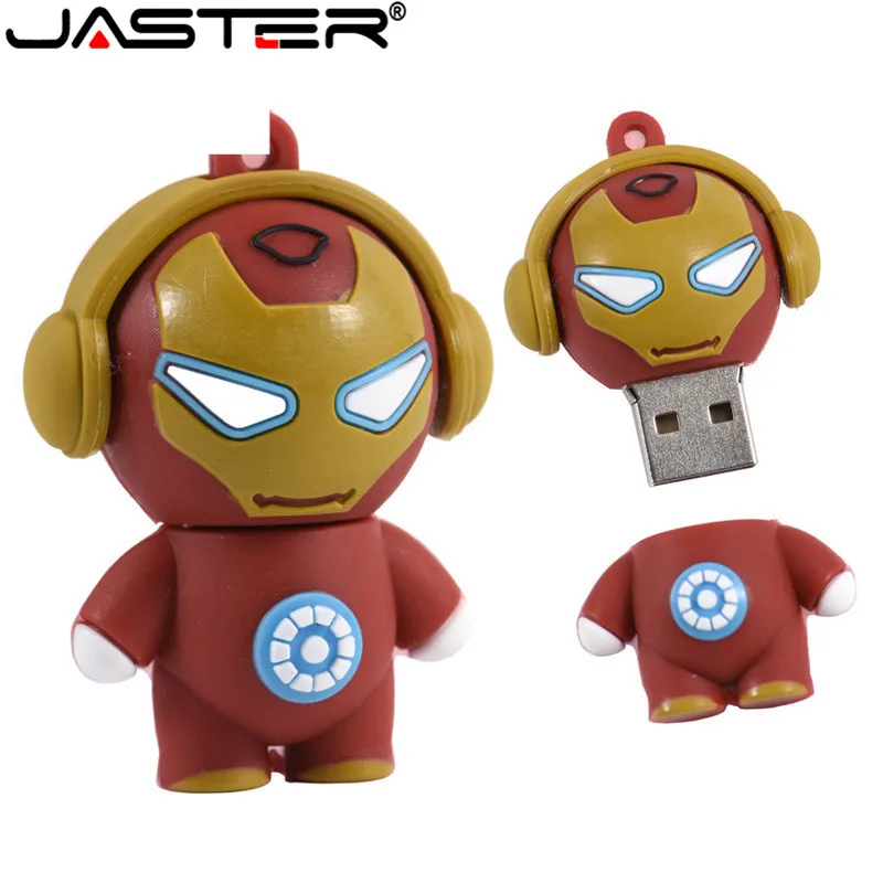 XPAY Новый мультяшный супергерой USB флэш накопитель 4 ГБ 8 16 32 64 Железный человек