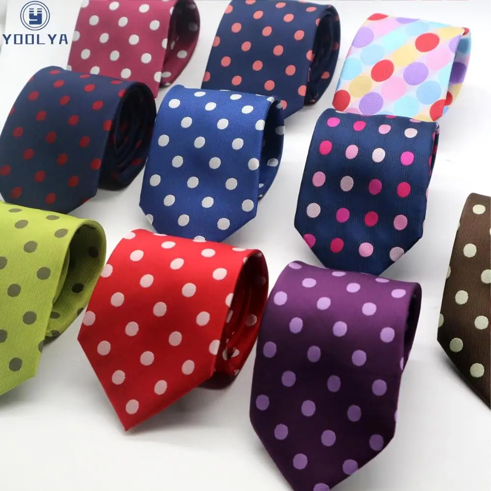 11 цветов роскошный мужской s галстук 8 см горошек Шелковый вязаный жаккардовый галстук шеи галстуки галстук для мужской формальный деловой свадебной вечеринки