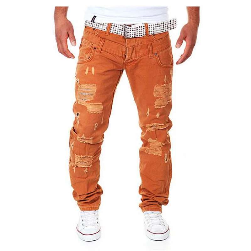 mens distressed cargo pants