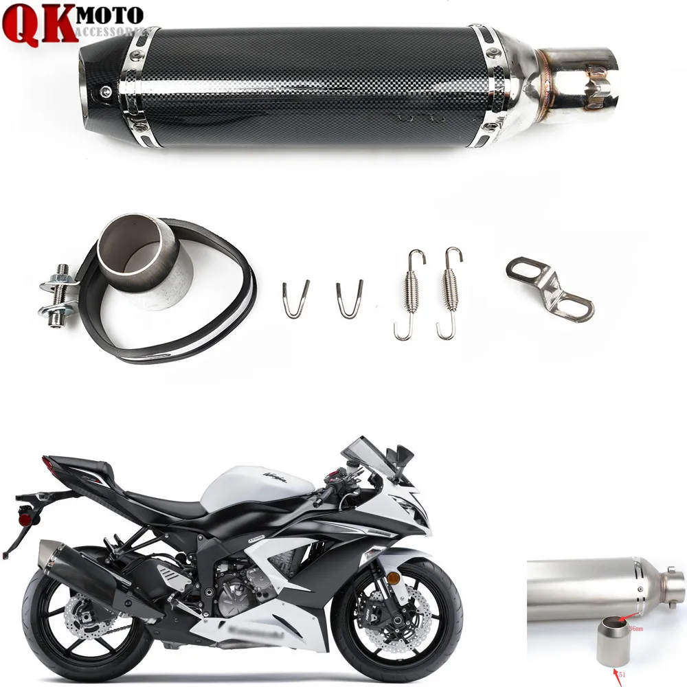 

For SUZUKI HAYABUSA/GSXR1300 SV1000/S RF 600R For YZF R1 2002 2003 Motorcycle Exhaust Pipe Modified Muffler Pipe