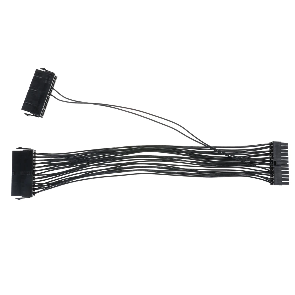 30cm ATX Mining 24Pin Dual PSU Power Supply Extension Cable for Computer Adaptor Cable Connector for BTC Mining 24Pin 20+4pin