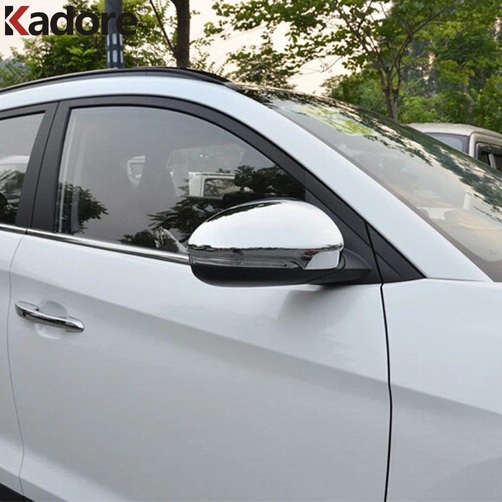For Hyundai Tucson 2016 2017 Auto ABS Chrome Shiny Side Door Mirror