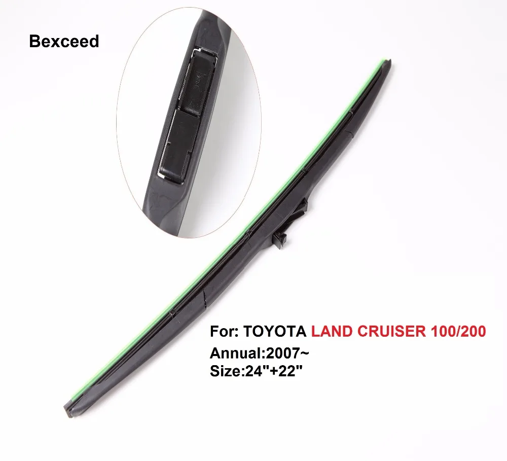 1 Pair (24"+22") High Quality Bexceed of Car Windshield Hybrid Wiper