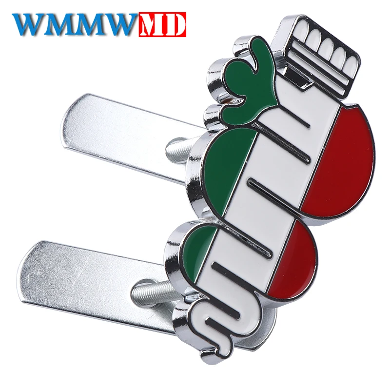 

Car styling Side Emblem Front Grill Badge Rear logo sticker for Alfa Romeo Mito Spider GT Giulietta Giulia 147 156 159 166