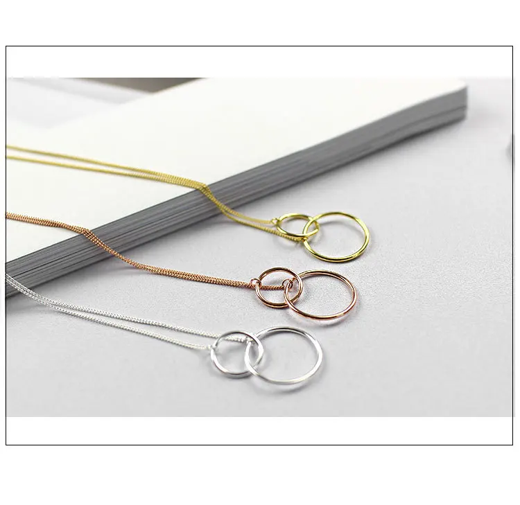 Geometric Minimalist Circle Necklace
